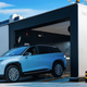A photo of a Nio battery changing station.